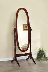 Foyet Merlot Oval Cheval Mirror by Coaster at Eve Furniture