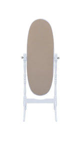 Foyet White Oval Cheval Mirror by Coaster at Eve Furniture