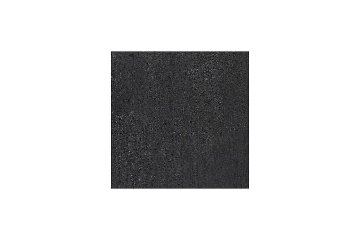 Foyland Black/Brown 83" TV Stand with Electric Fireplace by Ashley at Eve Furniture