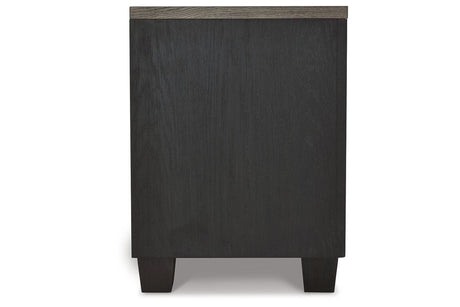 Foyland Black/Brown Nightstand by Ashley at Eve Furniture