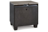 Foyland Black/Brown Nightstand by Ashley at Eve Furniture