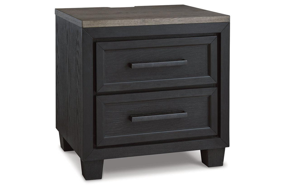 Foyland Black/Brown Nightstand by Ashley at Eve Furniture