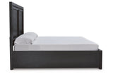 Foyland Black/Brown Queen Storage Platform Bed by Ashley at Eve Furniture