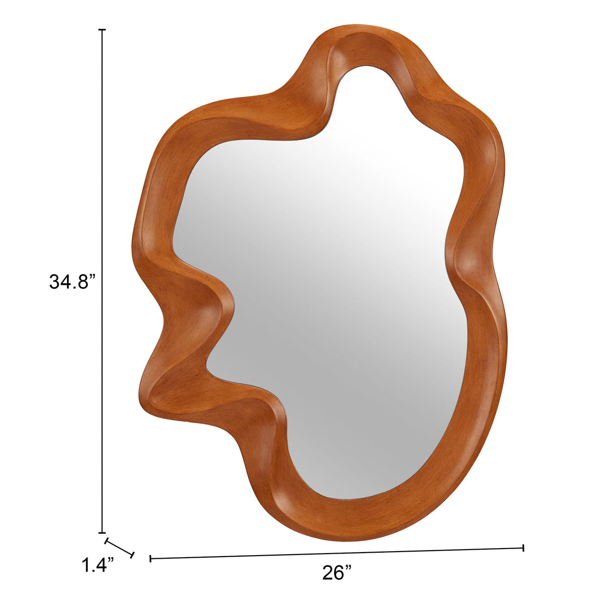 Foz Brown Mirror by Zuomod at Eve Furniture