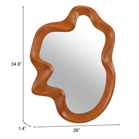 Foz Brown Mirror by Zuomod at Eve Furniture
