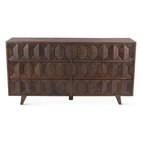 Palermo 70" Dresser in Royal Brown by Home Trends & Design at Eve Furniture