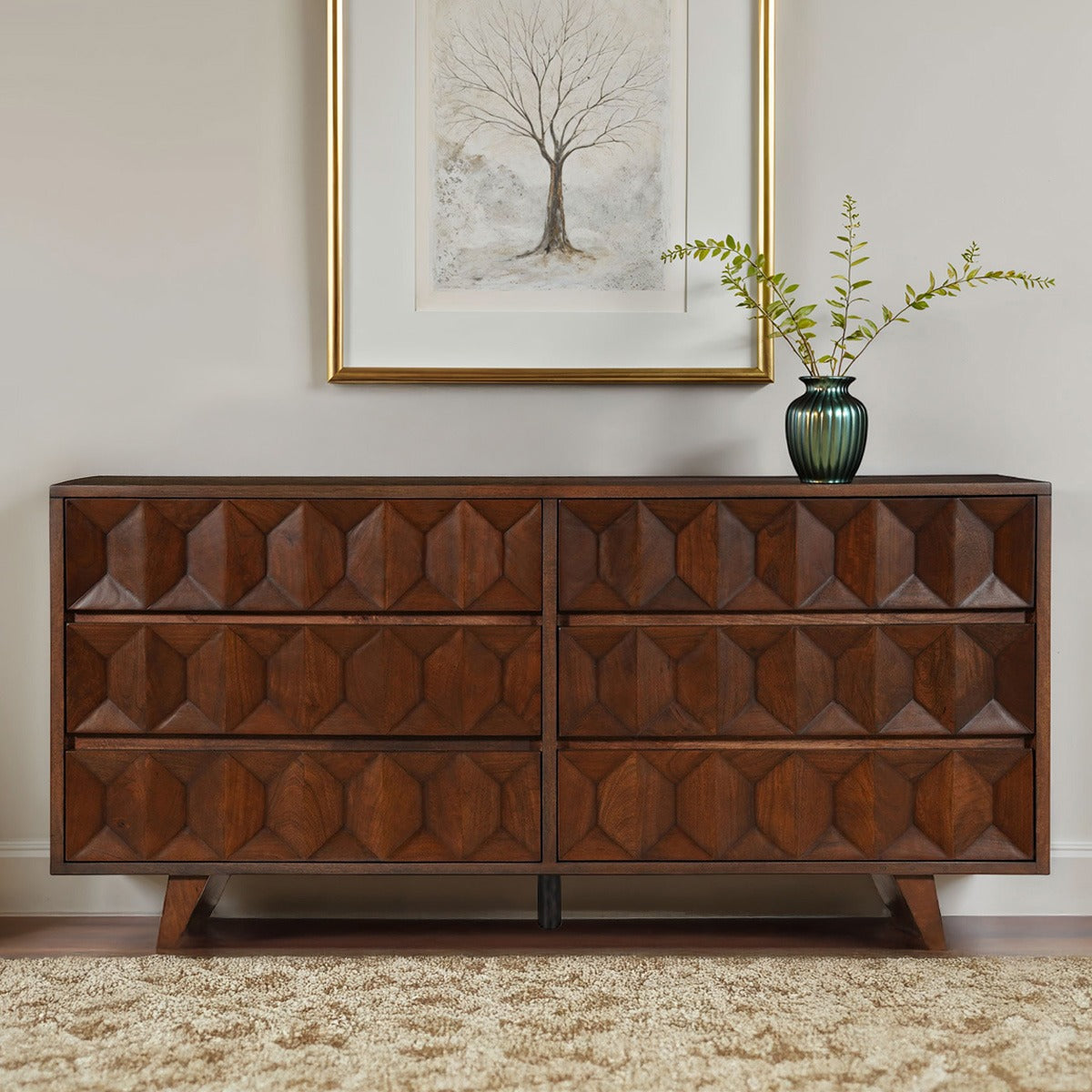 Palermo 70" Dresser in Royal Brown by Home Trends & Design at Eve Furniture
