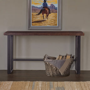 Paso Robles 70" Sofa Back Console Table in Tawny Brown by Home Trends & Design at Eve Furniture