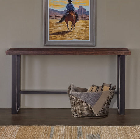 Paso Robles 70" Sofa Back Console Table in Tawny Brown by Home Trends & Design at Eve Furniture
