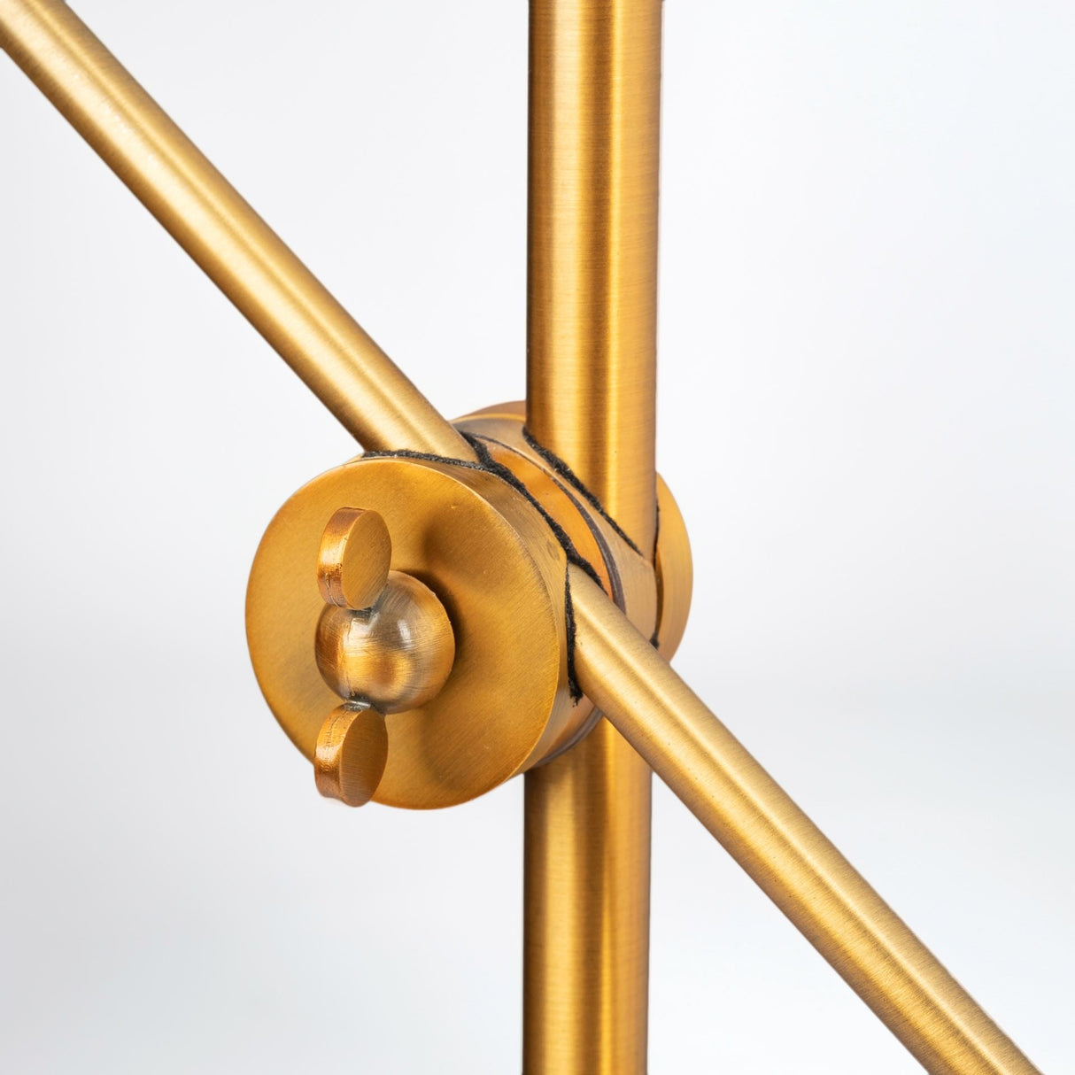Fragon I Gold-Tone Metal Adjustable Cone Shade Table Lamp by Mercana at Eve Furniture