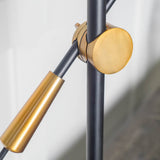 Fragon II(26"H) Black/Gold Metal Adjustable Cone Shade Table Lamp by Mercana at Eve Furniture