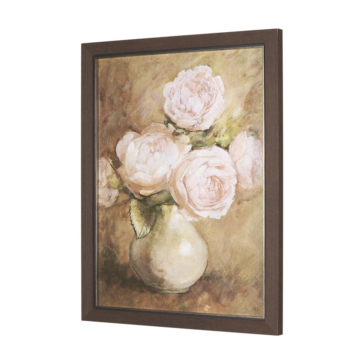 Fragrant Bloom by Mercana Studio Hand-Embellished Textured Framed Artwork Matted by Mercana at Eve Furniture