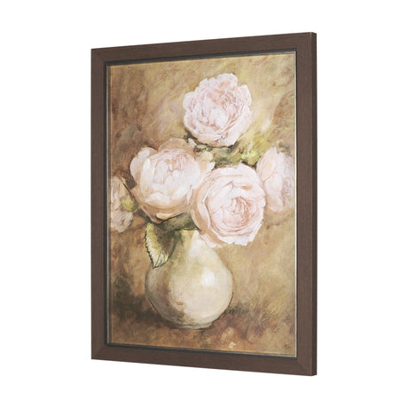 Fragrant Bloom by Mercana Studio Hand-Embellished Textured Framed Artwork Matted by Mercana at Eve Furniture