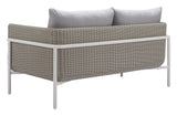 Frais Gray Outdoor Loveseat by Zuomod at Eve Furniture