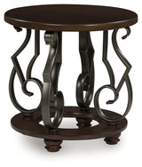 Frallyn Dark Brown End Table by Ashley at Eve Furniture