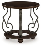 Frallyn Dark Brown End Table by Ashley at Eve Furniture