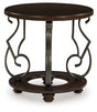Frallyn Dark Brown End Table by Ashley at Eve Furniture