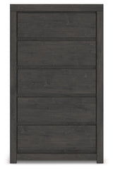 Fraluna Charcoal Chest of Drawers by Ashley at Eve Furniture
