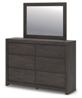 Fraluna Charcoal Dresser and Mirror by Ashley at Eve Furniture