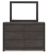 Fraluna Charcoal Dresser and Mirror by Ashley at Eve Furniture