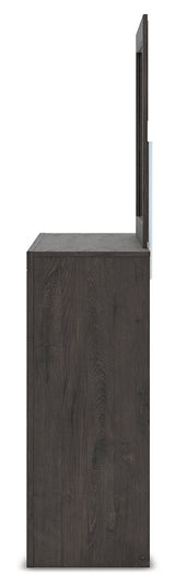Fraluna Charcoal Dresser and Mirror by Ashley at Eve Furniture