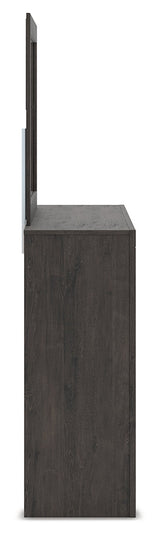 Fraluna Charcoal Dresser and Mirror by Ashley at Eve Furniture