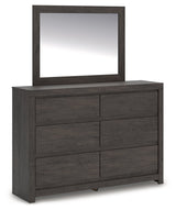 Fraluna Charcoal Dresser and Mirror by Ashley at Eve Furniture