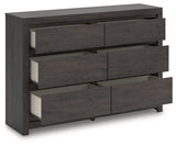 Fraluna Charcoal Dresser by Ashley at Eve Furniture
