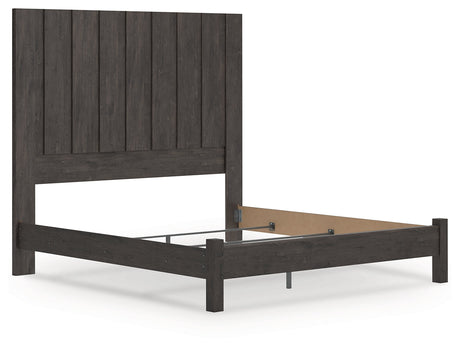 Fraluna Charcoal King Panel Bed by Ashley at Eve Furniture