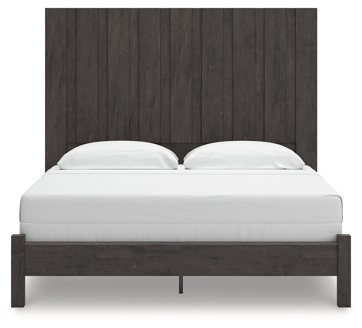 Fraluna Charcoal King Panel Bed by Ashley at Eve Furniture