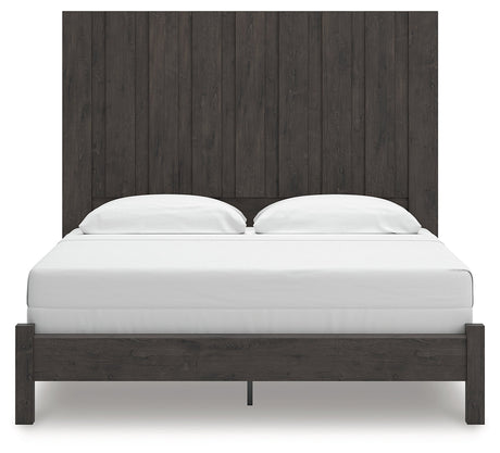 Fraluna Charcoal King Panel Bed by Ashley at Eve Furniture