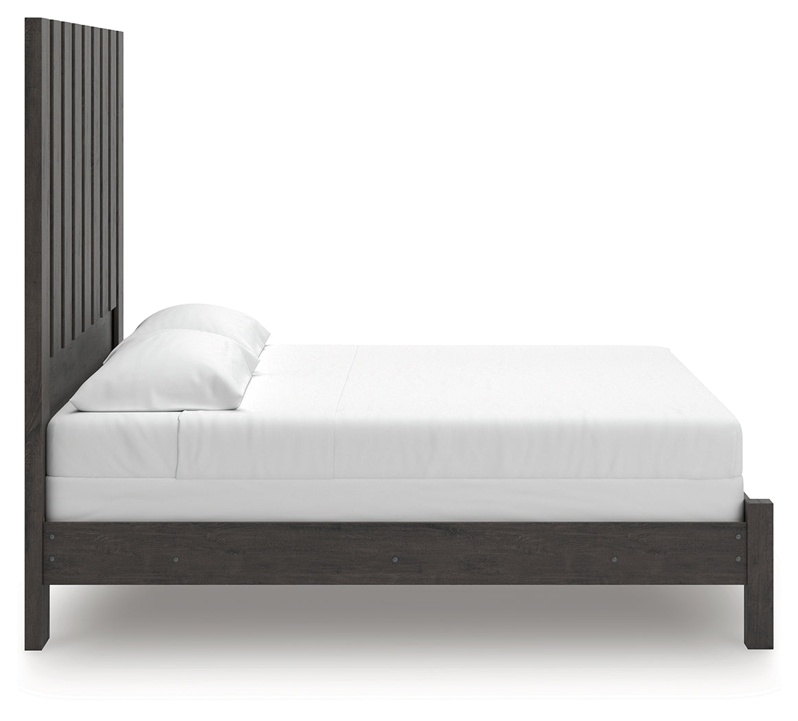 Fraluna Charcoal King Panel Bed by Ashley at Eve Furniture