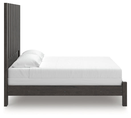 Fraluna Charcoal King Panel Bed by Ashley at Eve Furniture