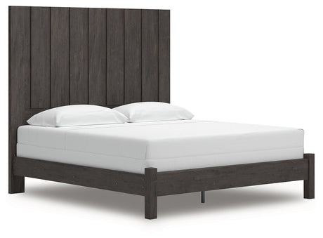 Fraluna Charcoal King Panel Bed by Ashley at Eve Furniture