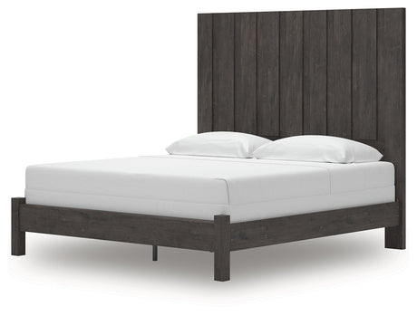 Fraluna Charcoal King Panel Bed by Ashley at Eve Furniture
