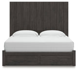 Fraluna Charcoal King Panel Storage Bed by Ashley at Eve Furniture