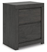 Fraluna Charcoal Nightstand by Ashley at Eve Furniture
