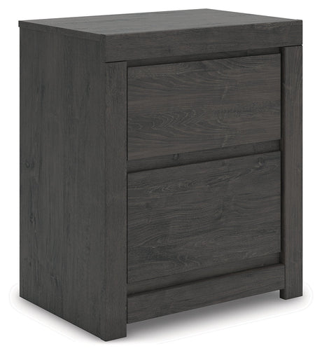 Fraluna Charcoal Nightstand by Ashley at Eve Furniture