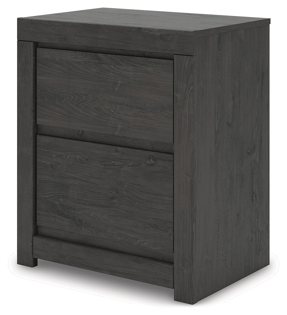 Fraluna Charcoal Nightstand by Ashley at Eve Furniture