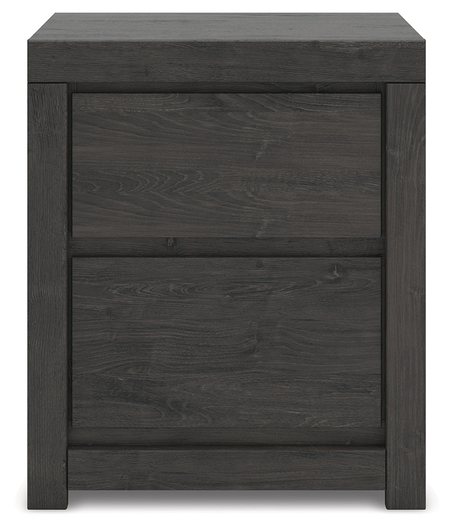 Fraluna Charcoal Nightstand by Ashley at Eve Furniture