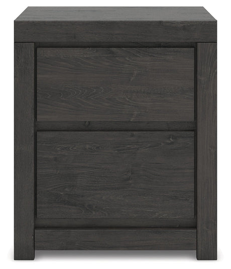 Fraluna Charcoal Nightstand by Ashley at Eve Furniture