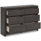 Fraluna Charcoal Panel Bedroom Set by Ashley at Eve Furniture