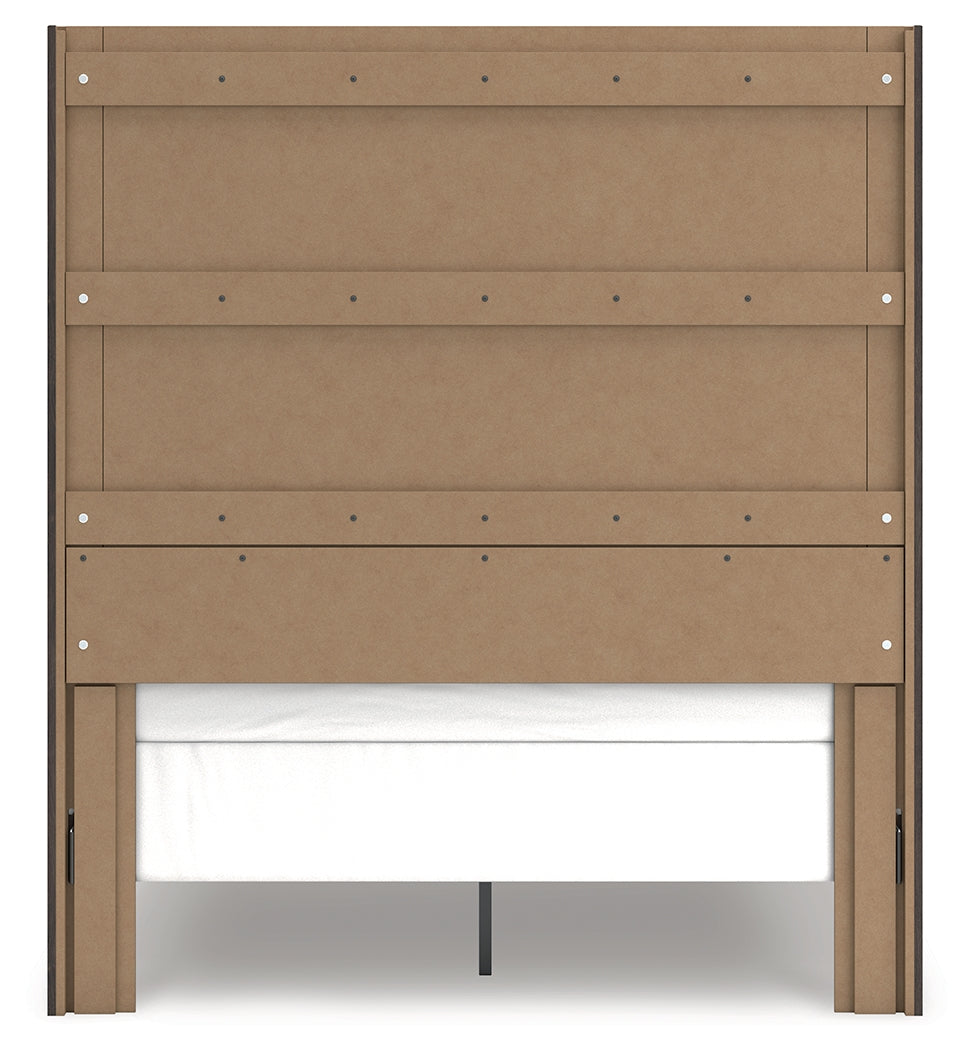 Fraluna Charcoal Queen Panel Bed by Ashley at Eve Furniture