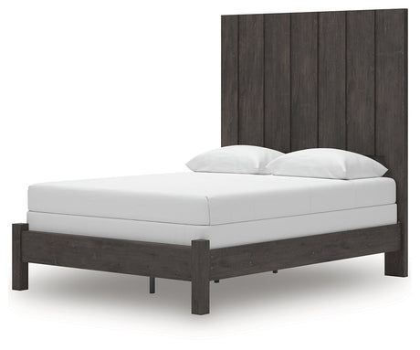 Fraluna Charcoal Queen Panel Bed by Ashley at Eve Furniture
