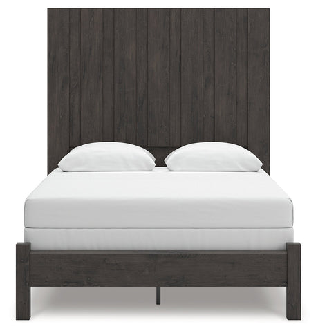 Fraluna Charcoal Queen Panel Bed by Ashley at Eve Furniture