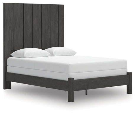 Fraluna Charcoal Queen Panel Bed by Ashley at Eve Furniture