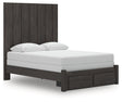 Fraluna Charcoal Queen Panel Storage Bed by Ashley at Eve Furniture