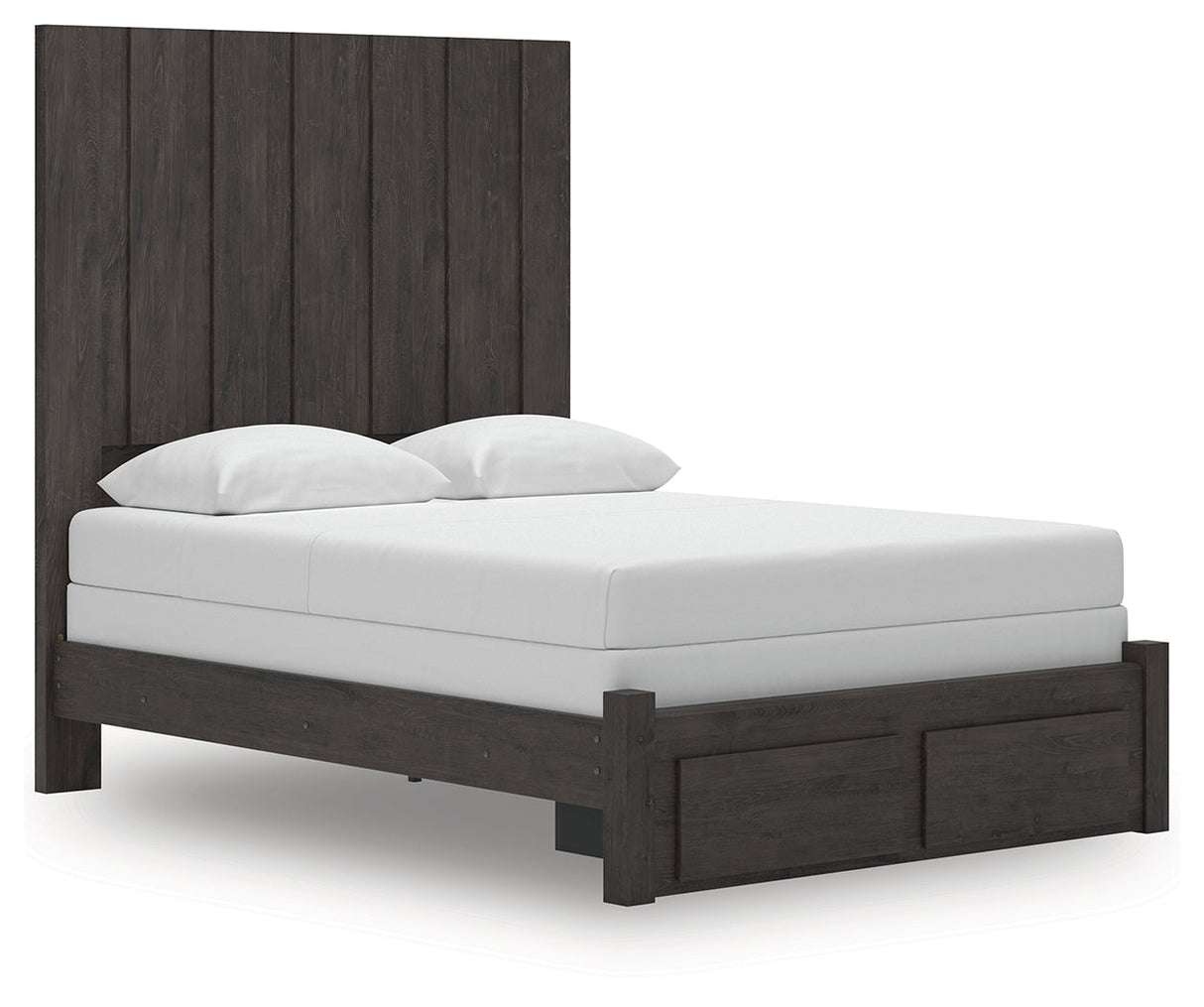 Fraluna Charcoal Queen Panel Storage Bed by Ashley at Eve Furniture