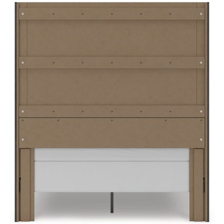 Fraluna Charcoal Storage Panel Bedroom Set with 2 Footboard Drawers by Ashley at Eve Furniture