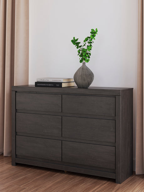 Fraluna Charcoal Storage Panel Bedroom Set with 2 Footboard Drawers by Ashley at Eve Furniture